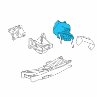 OEM Dodge Challenger Support-Engine Mount Diagram - 4578046AF