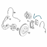 OEM 2017 BMW i3 Brake Hose Front Diagram - 34-10-6-799-302