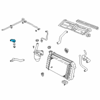 OEM Cadillac Thermostat Outlet Diagram - 10108667