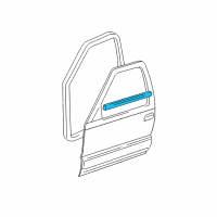 OEM Oldsmobile Belt Weatherstrip Diagram - 25864094