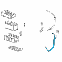 OEM 2011 Cadillac SRX Negative Cable Diagram - 20869721