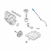 OEM 2020 Hyundai Elantra Oil Level Gauge Rod Assembly Diagram - 26611-2B611