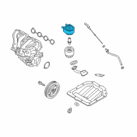 OEM 2020 Hyundai Veloster Cooler Assembly-Engine Oil Diagram - 26410-2B740