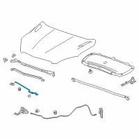 OEM 2016 Chevrolet Trax Support Rod Diagram - 42679386