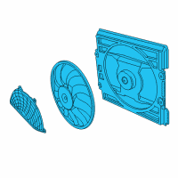 OEM 2004 BMW 745Li Fan Compression Shroud Diagram - 64-54-6-921-379