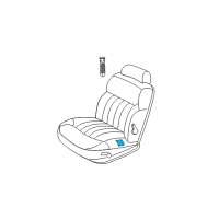 OEM 2002 Chrysler 300M Seat Cushion Pad Diagram - WX151DVAA