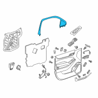 OEM 2018 Chevrolet Suburban Upper Trim Panel Diagram - 22772910