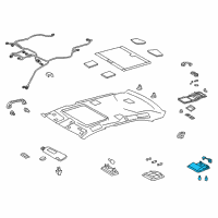 OEM 2014 Lexus LS600h Lamp Assy, Map Diagram - 81260-50F90-A0