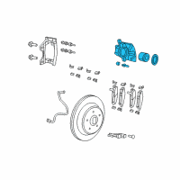 OEM Jeep Liberty CALIPER-Disc Brake Diagram - 68003778AA