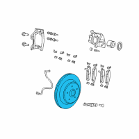 OEM 2011 Jeep Wrangler Rear Brake Rotor Diagram - 52060147AA