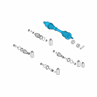 OEM 2007 Hyundai Sonata Shaft Assembly-Drive, LH Diagram - 49500-0A410