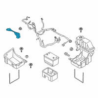 OEM 2011 Ford F-250 Super Duty Hold Down Clamp Diagram - AL3Z-10718-A