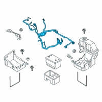 OEM Ford F-250 Super Duty Positive Cable Diagram - HC3Z-14300-C