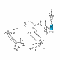 OEM 2001 Toyota Camry Coil Spring Diagram - 48231-AA050