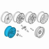 OEM 2018 Ford Fusion Wheel, Alloy Diagram - GS7Z-1007-A