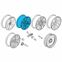 OEM 2013 Ford Fusion Wheel, Alloy Diagram - DS7Z-1007-L