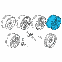 OEM 2017 Ford Fusion Wheel, Alloy Diagram - HS7Z-1007-A