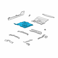 OEM 2001 Ford Explorer Sport Trac Floor Pan Diagram - 1L5Z3511135AA