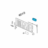 OEM 2010 GMC Canyon Handle Diagram - 25801998