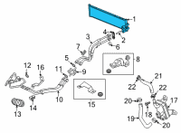 OEM Cadillac CT4 Oil Cooler Diagram - 84511255