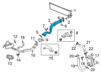 OEM 2022 Cadillac CT4 Hoses Diagram - 84011933