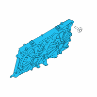 OEM Lincoln Fan Module Diagram - JL3Z-8C607-B