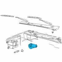 OEM 2010 Ford Ranger Wiper Motor Diagram - 8L5Z-17508-A