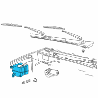OEM 1995 Ford Explorer Washer Reservoir Diagram - F57Z-17618-AA