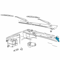 OEM Mercury Arm & Pivot Assembly Diagram - F77Z-17567-BA