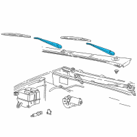 OEM Mercury Wiper Arm Diagram - 1L2Z-17526-DA