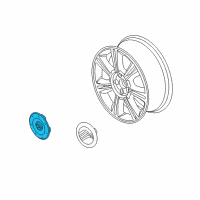 OEM 2009 Mercury Sable Center Cap Diagram - 8A4Z-1130-A
