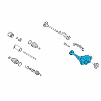 OEM 2011 Chevrolet Avalanche Axle Asm-Front (3.42 Ratio) Diagram - 22933065