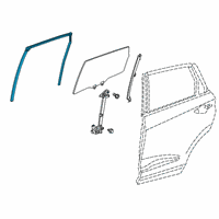 OEM 2021 Acura RDX Runchannel, Rear L Dr Diagram - 72775-TJB-A01