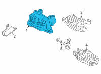 OEM 2022 Lincoln Corsair BRACKET - ENGINE FRONT SUPPORT Diagram - LX6Z-6038-C