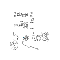 OEM 2006 Jeep Commander Stud Hub Diagram - 6036424AA