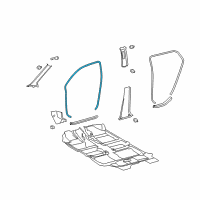 OEM 2013 Scion xD Surround Weatherstrip Diagram - 62311-52180-B1