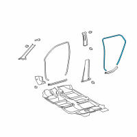 OEM 2012 Scion xD Surround Weatherstrip Diagram - 62331-52070-B1