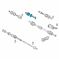 OEM 2014 Hyundai Elantra Boot Kit-Front Axle Differential Side RH Diagram - 49583-3Y050