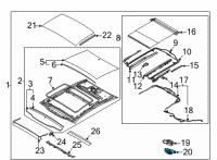 OEM Kia K5 Motor Assembly-P/ROOF(Gl Diagram - 81680L2000