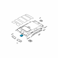 OEM 2005 Hyundai Tucson Map Lamp Assembly Diagram - 92820-2E000-LO