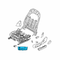 OEM BMW 430i SEAT ADJUSTMENT SWITCH, RIGH Diagram - 61-31-6-801-482