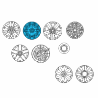 OEM 2005 Dodge Magnum Wheel Cover Diagram - UQ19ZDJAA