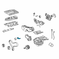 OEM 2004 Lexus RX330 Bracket, Timing Belt Idler Diagram - 13584-20011