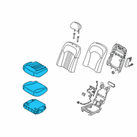 OEM 2019 Kia K900 Seat Cushion Pad Diagram - 89100J6DB0RJ1