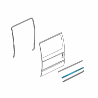 OEM 2012 Ford E-150 Body Weatherstrip Diagram - F2UZ-15253A24-A