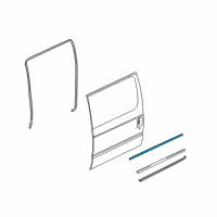 OEM 2009 Ford E-350 Super Duty Body Weatherstrip Diagram - F2UZ-1520518-C