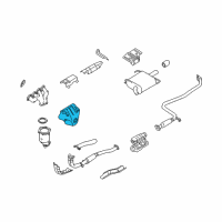 OEM 1999 Nissan Altima Cover-Exhaust Manifold Diagram - 16590-5B600