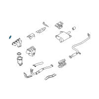 OEM 2000 Nissan Altima Gasket-Exhaust Manifold, A Diagram - 14036-2B500