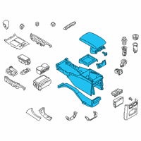 OEM 2019 Infiniti Q70 Console Complete Diagram - 96905-5UV5C