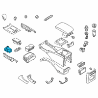 OEM 2017 Infiniti Q70 Indicator Assy-Auto Transmission Control Diagram - 96940-1MA2B